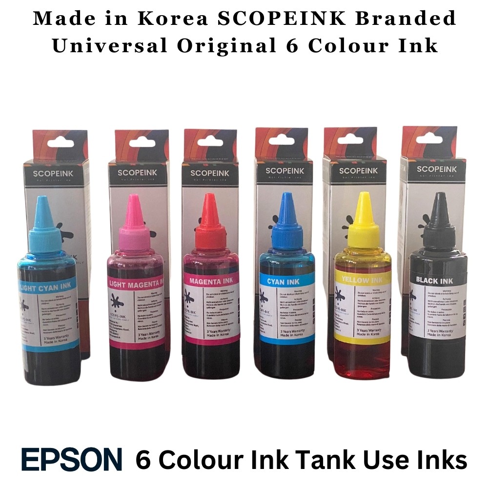 Made In Korea 6 Colour Printer Dye Ink