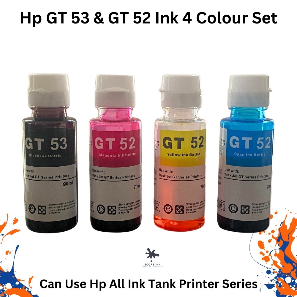 Hp InkTank GT52 G53 Ink 4Colour Set