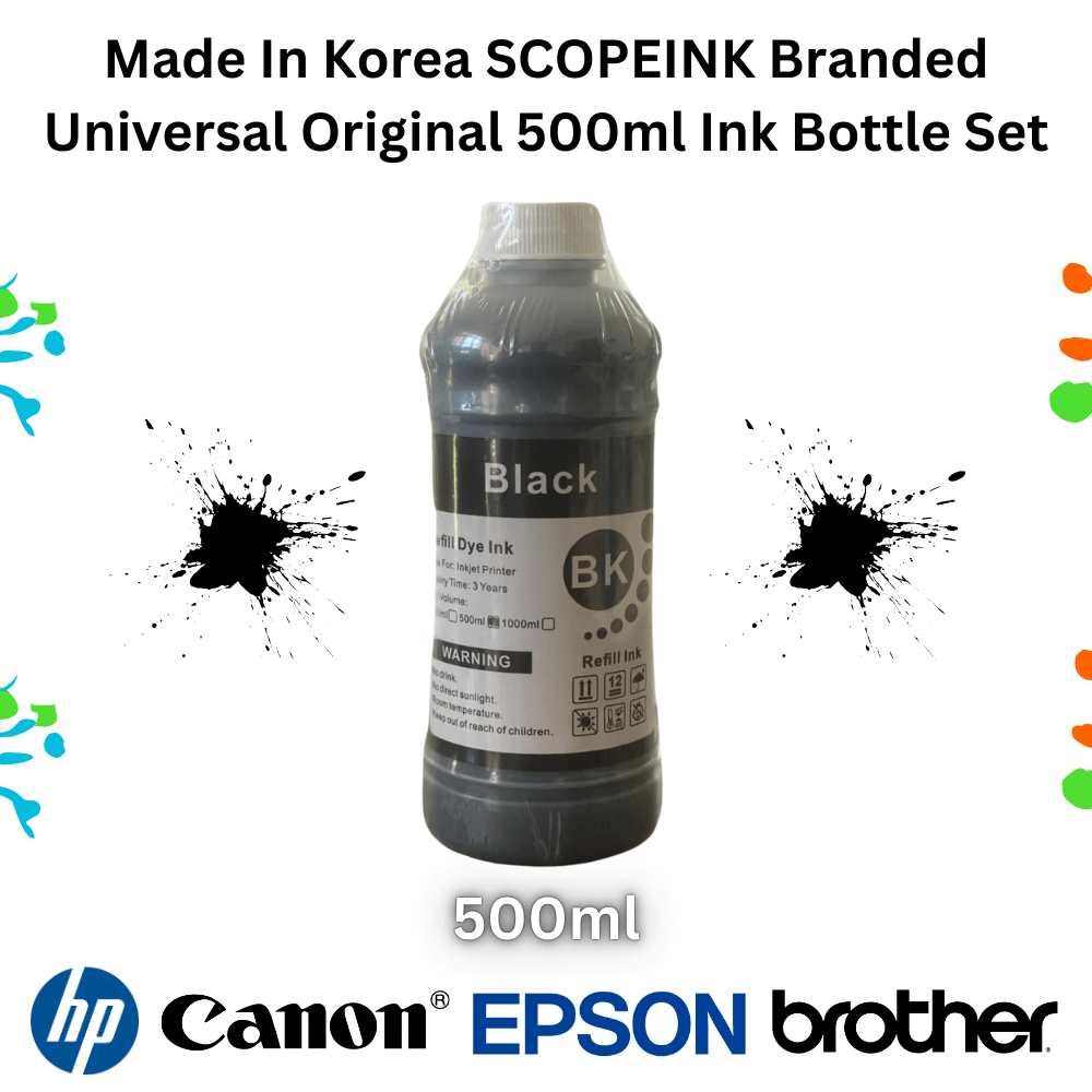 Korean Universal Ink 500ml 4colour Set - Image 3