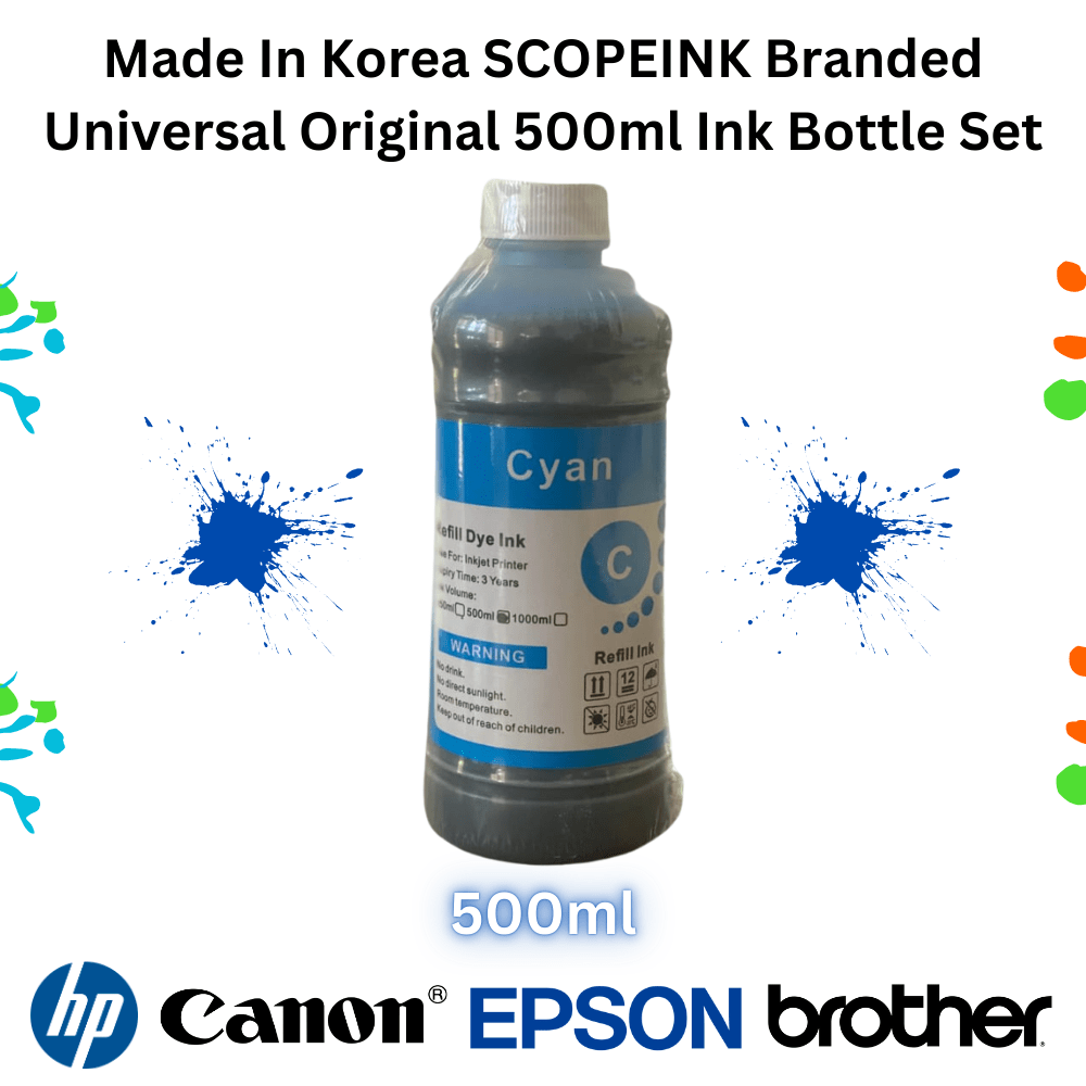 Korean Universal Ink 500ml 4colour Set - Image 4