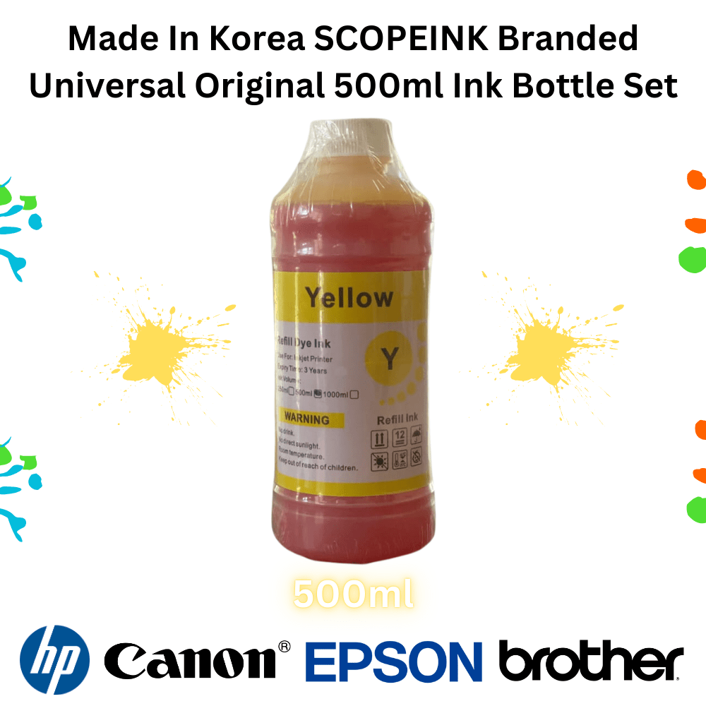 Korean Universal Ink 500ml 4colour Set - Image 5